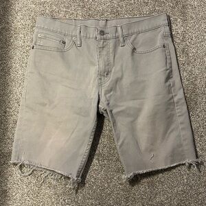 Levi's Gray Cutoff Denim Shorts